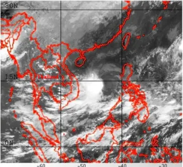 Figure 2. The Multi-functional Transport Satellite-2 data cover Thailand 
