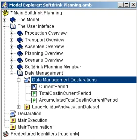 Figure 14.9: The Data Management Declarations section