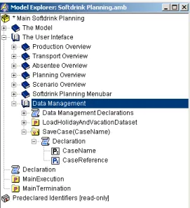 Figure 14.12: The SaveCase procedure in the model tree