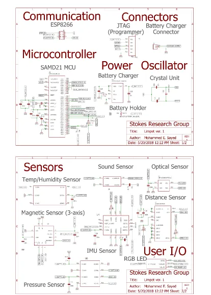 Figure S1: PCB schematic of the Limpet. 