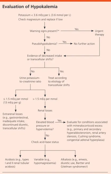 Figure 1. Suggested algorithm for the evaluation of hypokalemia. 