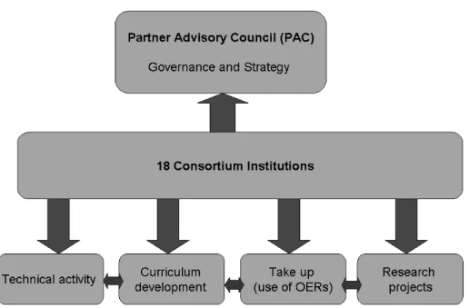 Figure 3 TESSA organisational structures [19] 