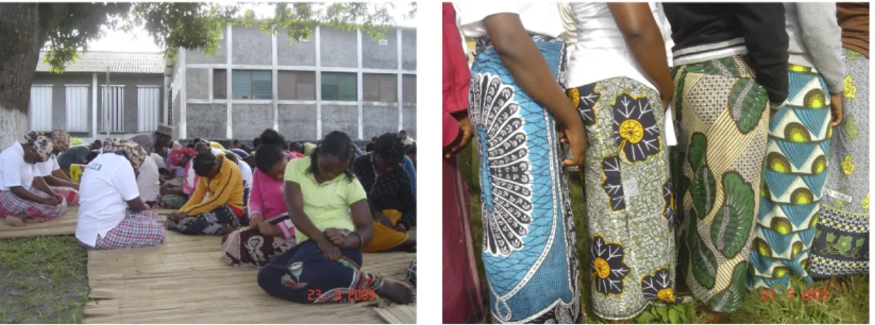 Figure 6.3 Girls performing the  posture 