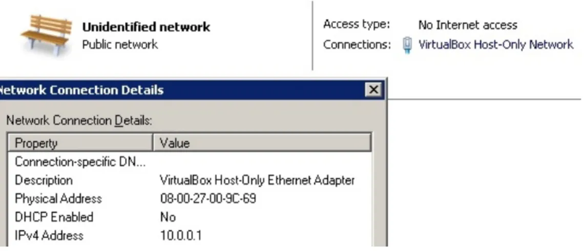 Figure 2.2: VirtualBox Host-Only Networking on Windows
