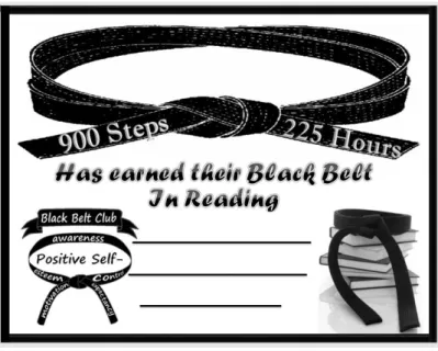 Figure 6. Sample certificate for reading steps. 