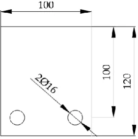 Figure 7. Cross-section of the beam for shear experiments (all units in mm) [54]