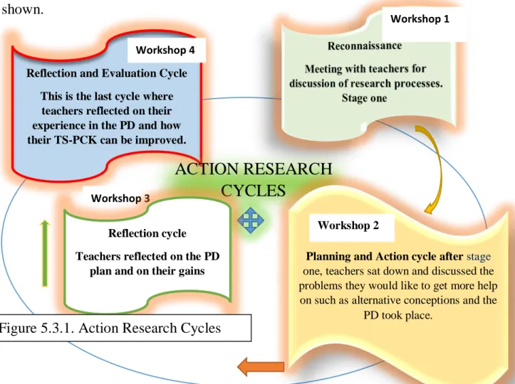 Figure 5.3.1. Action Research Cycles 
