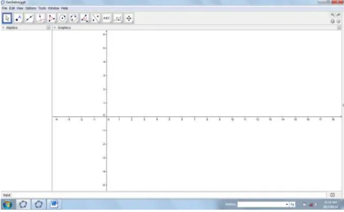 Figure 3.1  GeoGebra’s user interface 