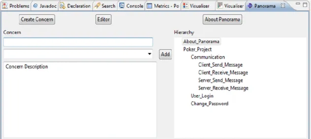 Figure 7: Concern Creation Screen 