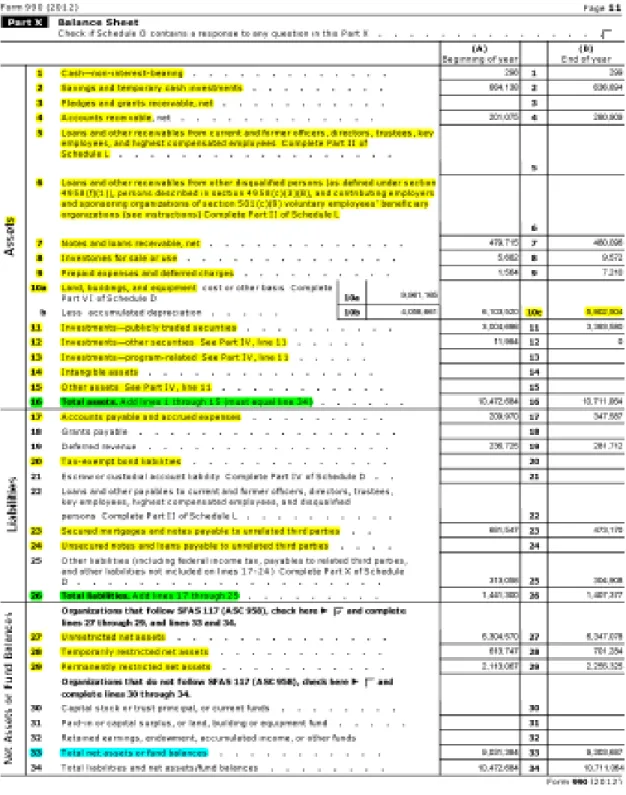 Figure 2 Continued  IRS Form 990—Part X 
