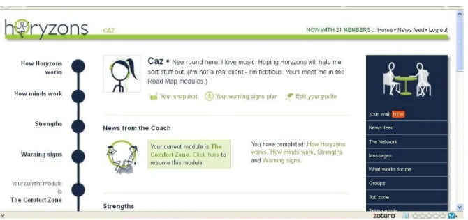 FIGURE 1: CLIENT HOMEPAGE 