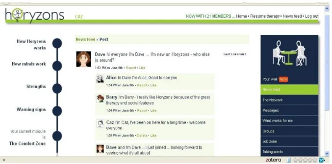 FIGURE 3: THE NEWSFEED 
