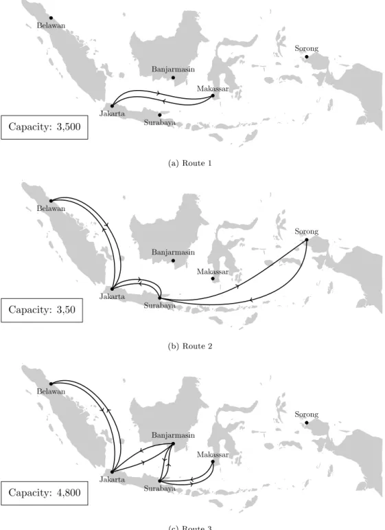 Figure 5: Optimal route network