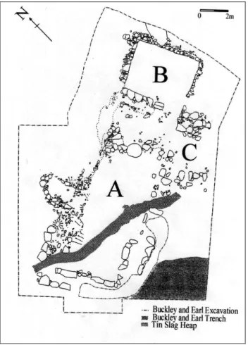 Figure 1.5: Plan of the Crift Farm Excavation (from McDonnell 1995). 