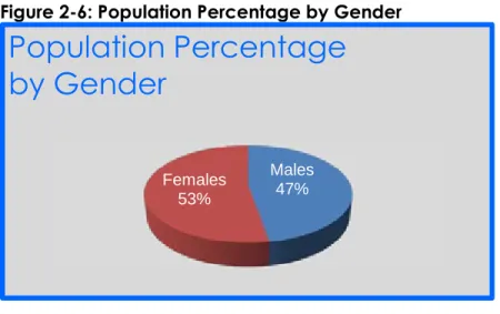Figure 2-6: Population Percentage by Gender