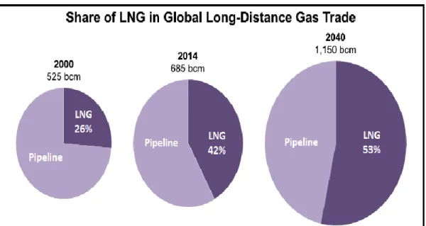 Figure  2:  LNG  consumption  by  source  in  2016  (based  on  The  World  Energy  Outlook 2016, IEA) 