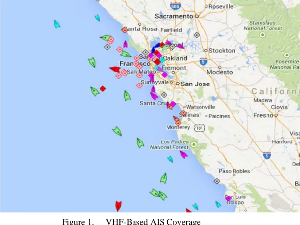 Figure 1.   VHF-Based AIS Coverage 