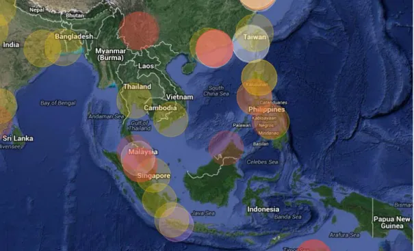 Figure 3.   ADS-B Coverage from FlightAware 