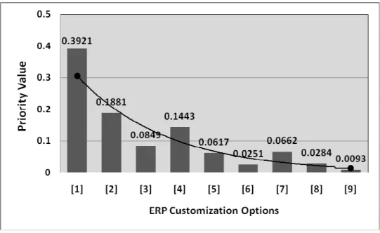 Figure 3 Different customization choices for ERP  
