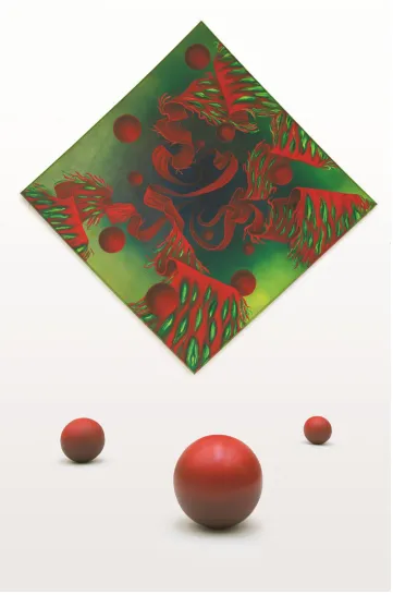 Figure 2, Expand.  Canvas, 100 x 100. 2012 
