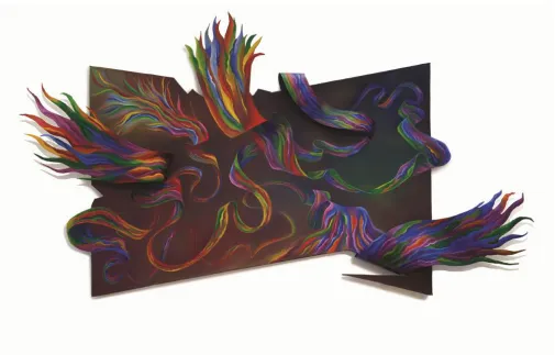 Figure 4, Endeavor.  Canvas, 105 x 60.  2012. 
