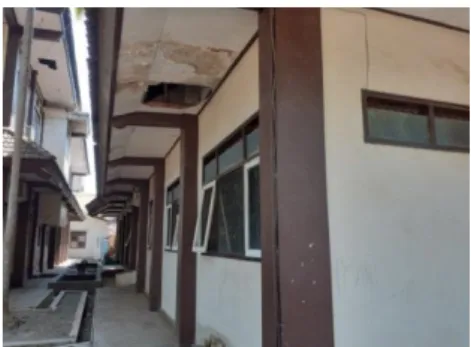 Figure 1: Condition of structural elements of the IAIN Jember employment building 
