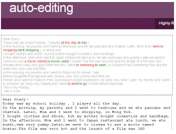 Figure 5. screenshot of demo system 