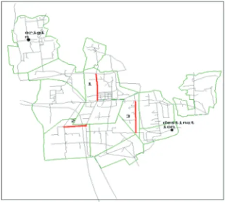 Fig. 1. the road network