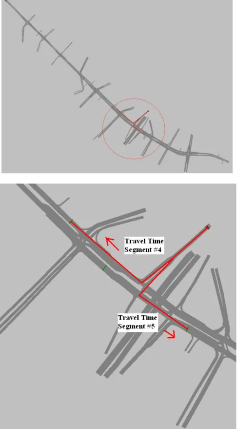 Figure 9: Detail View of Travel Time Segments #4 and #5 