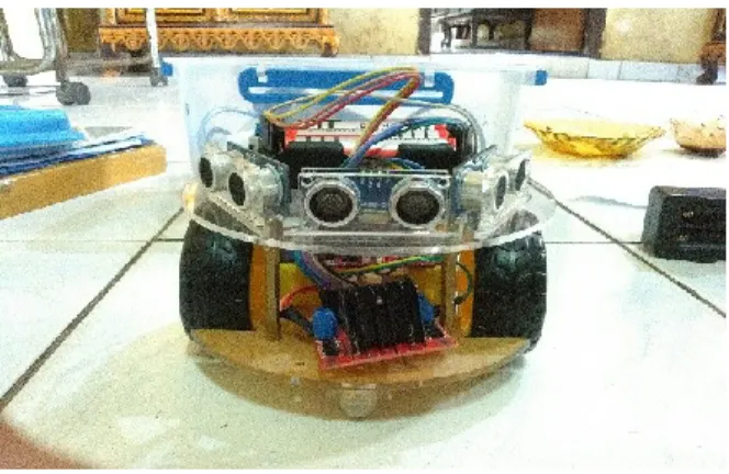 Figure 2. Backpropagation Architecture  This  robot  is  designed  with  a  form  that  can run on a flat surface so that it has stability  when moving or maneuvering