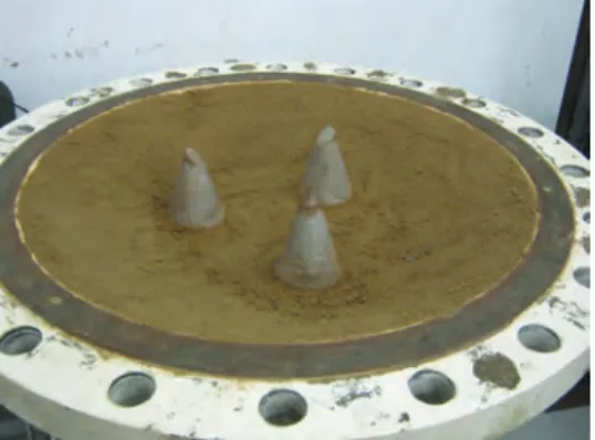 Figure 6. Truncated cones used for testing on subgrade