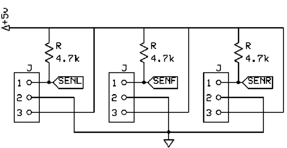 Figure 4.8  Schematic of SHARP IR sensor ports 