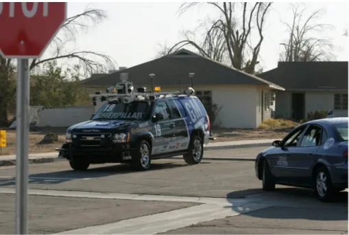 Figure 2.1:  Team Tartan Racing's Car &#34;Boss&#34;, Winner of The DARPA Urban Challenge [57]