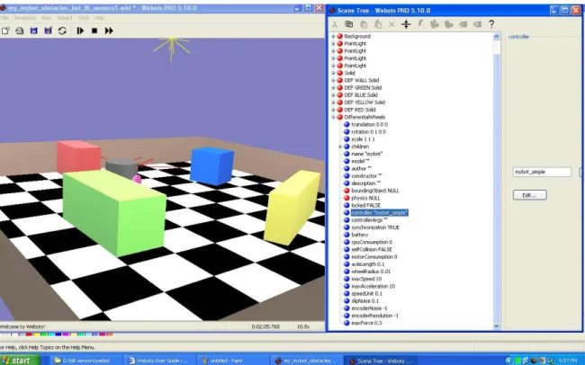 Figure 4.3: My Bot avoiding the Second Obstacle (Red) 