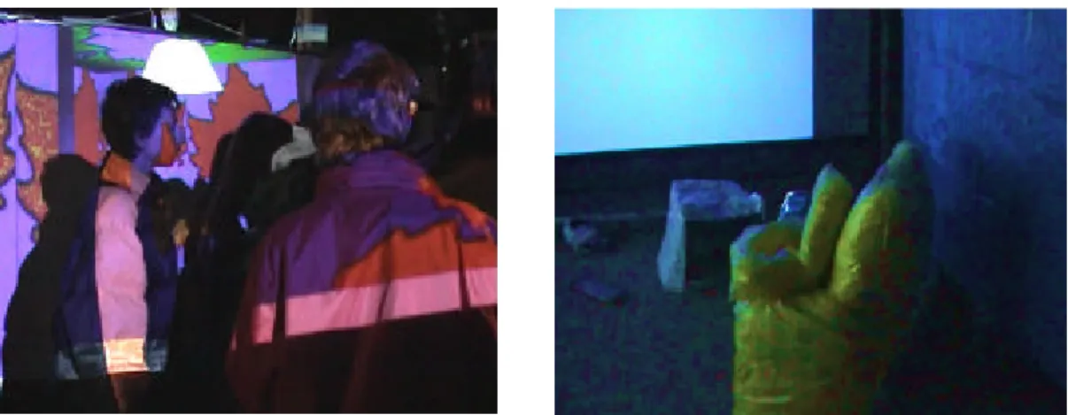 Figure 10: Students in a projection of an   InterNet space  