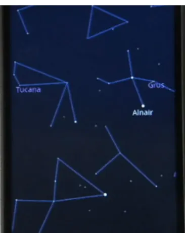 Figure 2. Google SkyMap (Retrieved from http://www.youtube.com/watch?v=p6znyx0gjb4). 