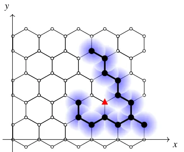 Fig. 2. Sub-graph diameter is 11 is this case.