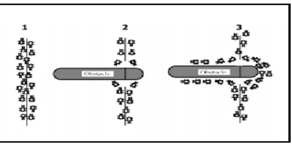 Fig. 2.  Obstacles between Ants nest and Food 