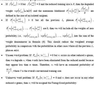 Table 6. Unusual Turing-Good observations with respect to reduced models 