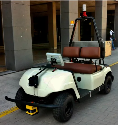 Figure 1: Picture of the real ackermann based robot available at the Mobile Robotics Laboratory at IRI.