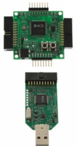 Figure 3.1: XMOS XK-1A Development Board and XTAG