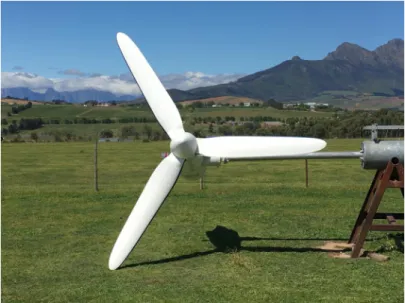 Figure 2.6: Downwind turbine blades.