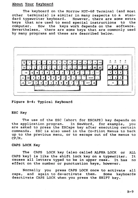 Figure B-4: Typical Keyboard 
