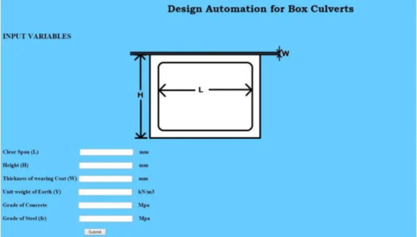 Figure 11: Application Input Screen 