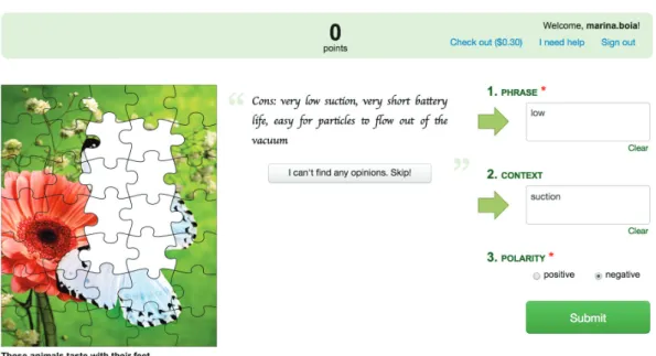 Figure 3.1: Context acquisition. Main game interface