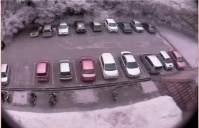 Figure 5. Camera view of parking space 