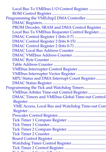 Table Address Counter ......................................................................
