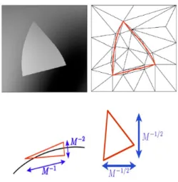 Figure 2.7: Triangular adaption of an Image geometry