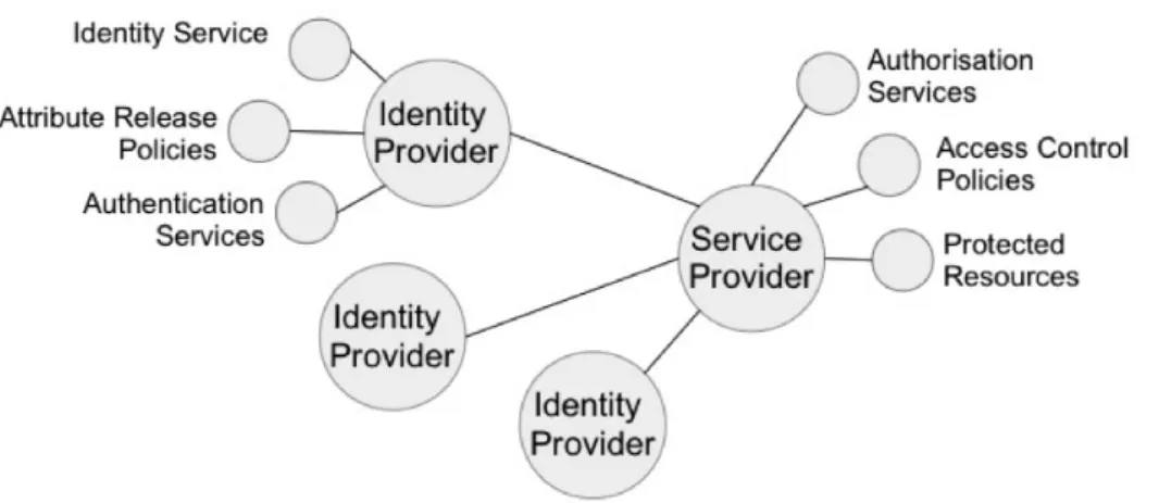 Figure 2.4: Conceptual view of federated / collaborative access