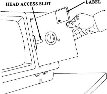 Figure 2-1 Inserting a Diskette 
